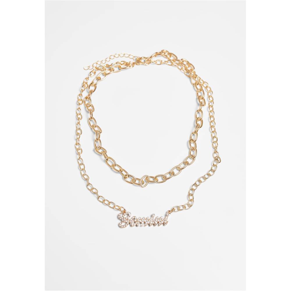 Urban Classics - Diamond Zodiac Gemini Ketting - Goudkleurig